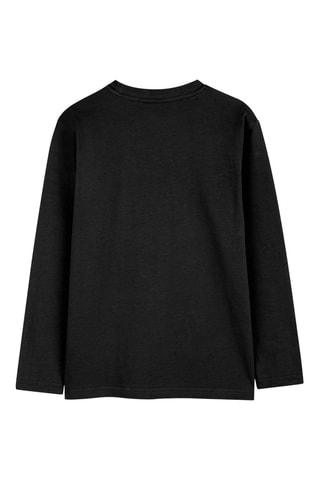 T-shirt en coton biologique - Noir - Hugo