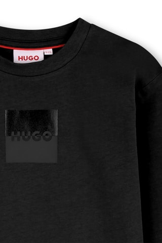 T-shirt en coton biologique - Noir - Hugo