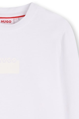 T-shirt en coton biologique - Blanc - Hugo