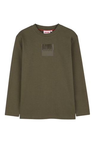 T-shirt en coton biologique - Kaki - Hugo