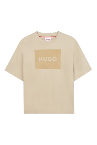 T-shirt en coton biologique - Beige - Hugo