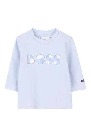 T-shirt en coton biologique - Ciel - Boss