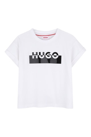 T-shirt en coton biologique - Blanc - Hugo