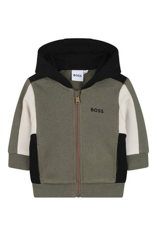 Sweat à capuche - Vert foncé - Boss