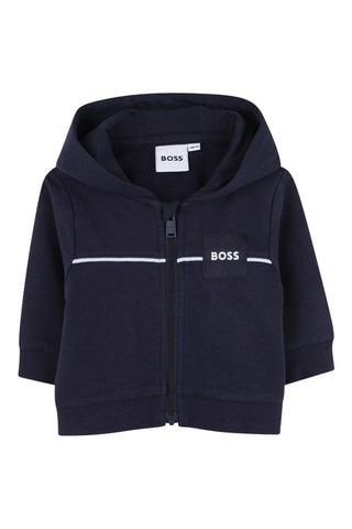 Ensemble 3 pièces en coton biologique - Bleu nuit et blanc - Boss