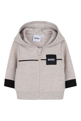 Ensemble 3 pièces en coton biologique - Ecru chiné et beige chiné - Boss