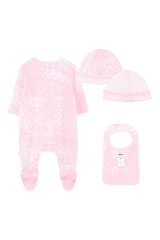 Ensemble 3 pièces en coton biologique - Rose - Boss