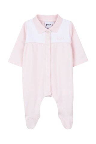 Grenouillère en coton biologique - Rose - Boss