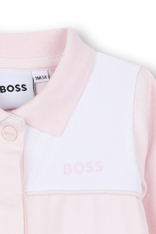 Grenouillère en coton biologique - Rose - Boss
