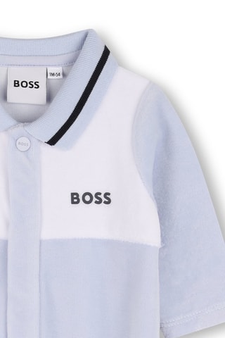 Grenouillère en coton biologique - Ciel - Boss
