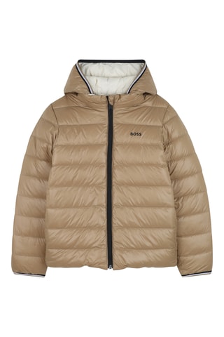 Doudoune réversible à capuche - Beige - Boss