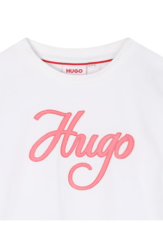 T-shirt en coton biologique - Blanc - Hugo