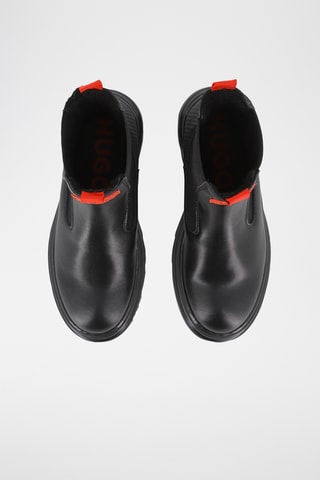 Bottines Chelsea plateformes en cuir - Noir - Hugo