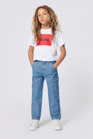 T-shirt regular en coton biologique  - Blanc - Hugo