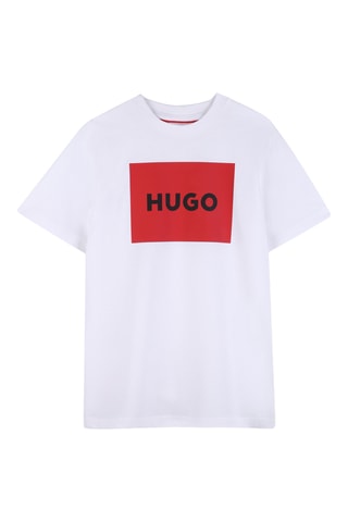 T-shirt regular en coton biologique  - Blanc - Hugo