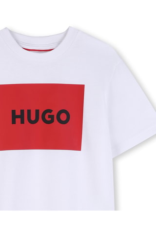 T-shirt regular en coton biologique  - Blanc - Hugo