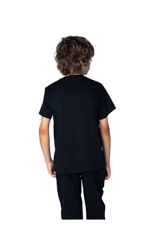 T-shirt regular en coton biologique - Noir - Hugo