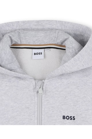 Sweat à capuche - Gris clair - Boss