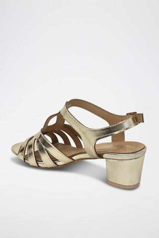 Sandales à talons - Doré