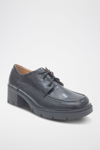 Derbys à talons - Noir