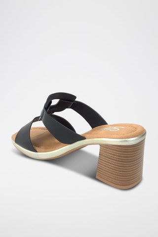Mules à talons - Noir
