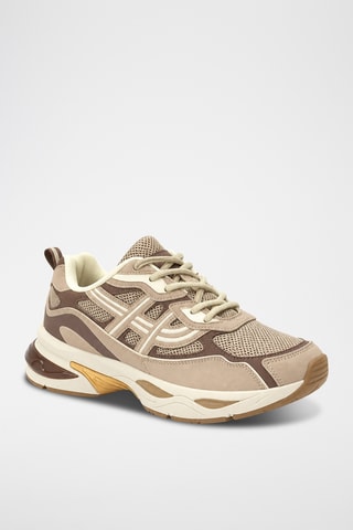 Baskets compensées - Beige