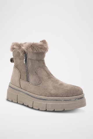 Bottines fourrées - Kaki