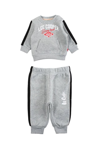 Sudadera y pantalón de chándal - Lee Cooper - Negro y gris