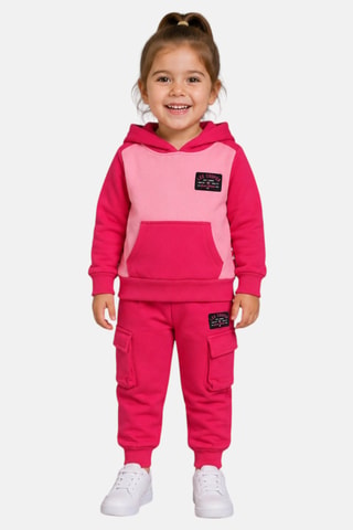 Sudadera con capucha y pantalón de chándal - Lee Cooper - Fucsia