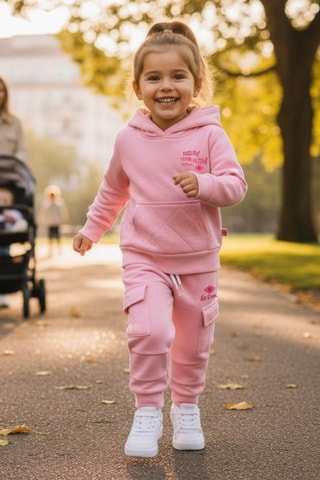 Sudadera con capucha y pantalón de chándal - Lee Cooper - Rosa