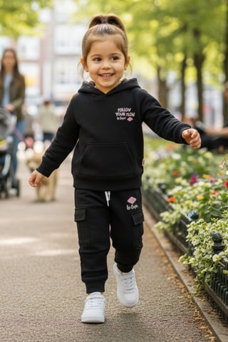 Sudadera con capucha y pantalón de chándal - Lee Cooper - Negro