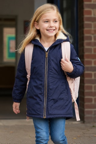 Parka con capucha - Lee Cooper - Azul marino