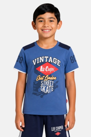 Camiseta y short - Lee Cooper - Azul