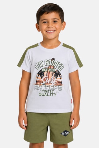 Camiseta y short - Lee Cooper - Blanco