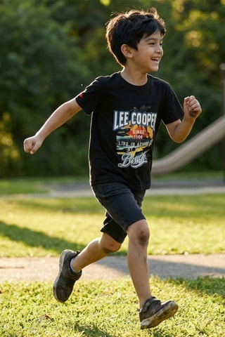 Camiseta - Lee Cooper - Negro