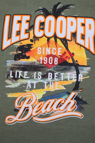 Camiseta - Lee Cooper - Caqui