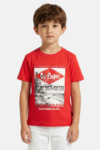 Camiseta - Lee Cooper - Rojo