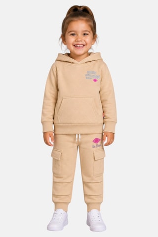 Sudadera con capucha y pantalón de chándal - Lee Cooper - Beige