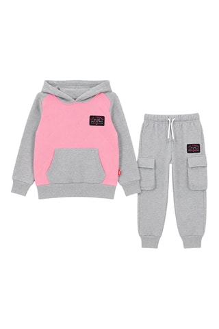 Sudadera con capucha y pantalón de chándal - Lee Cooper - Gris claro