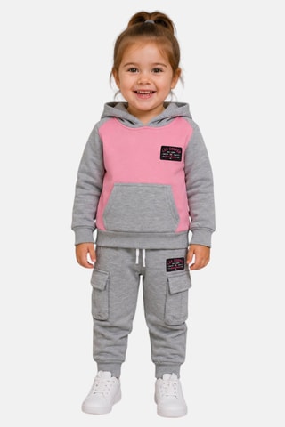 Sudadera con capucha y pantalón de chándal - Lee Cooper - Gris claro