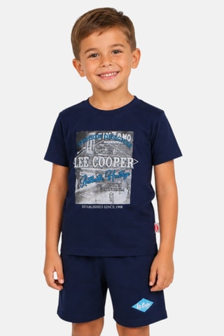 Camiseta y short - Lee Cooper - Azul marino