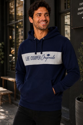 Sudadera con capucha - Lee Cooper - Azul marino