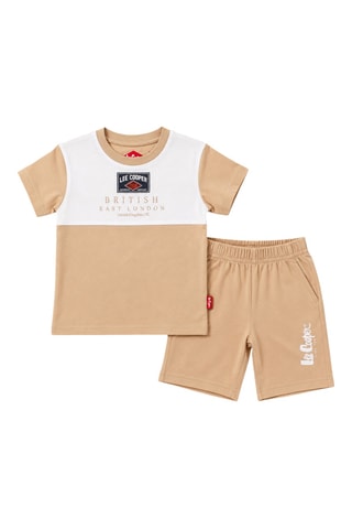 Camiseta y short - Lee Cooper - Beige