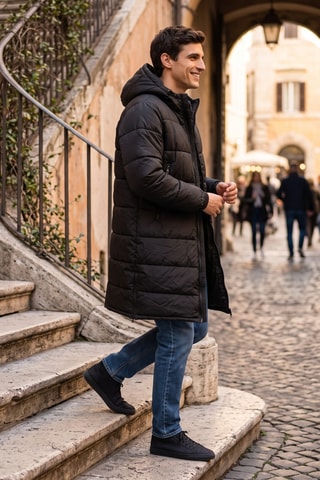 Anorak con capucha - Lee Cooper - Negro