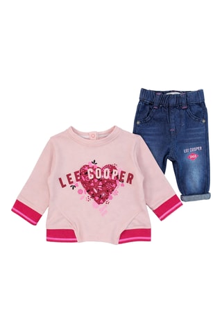 Conjunto de 3 piezas - Lee Cooper - Blanco y azul