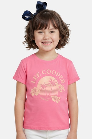 Camiseta - Lee Cooper - Fucsia