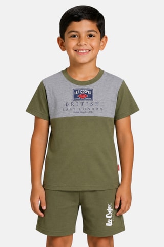 Camiseta y short - Lee Cooper - Caqui