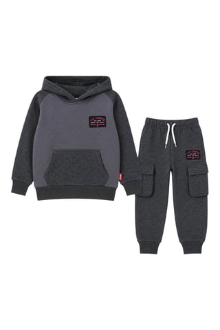 Sudadera con capucha y pantalón de chándal - Lee Cooper - Gris