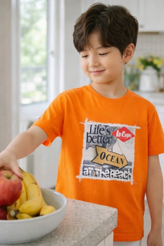 Camiseta - Lee Cooper - Naranja