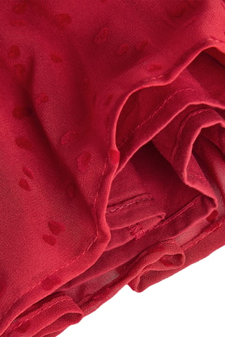 Robe volantée - Rouge
